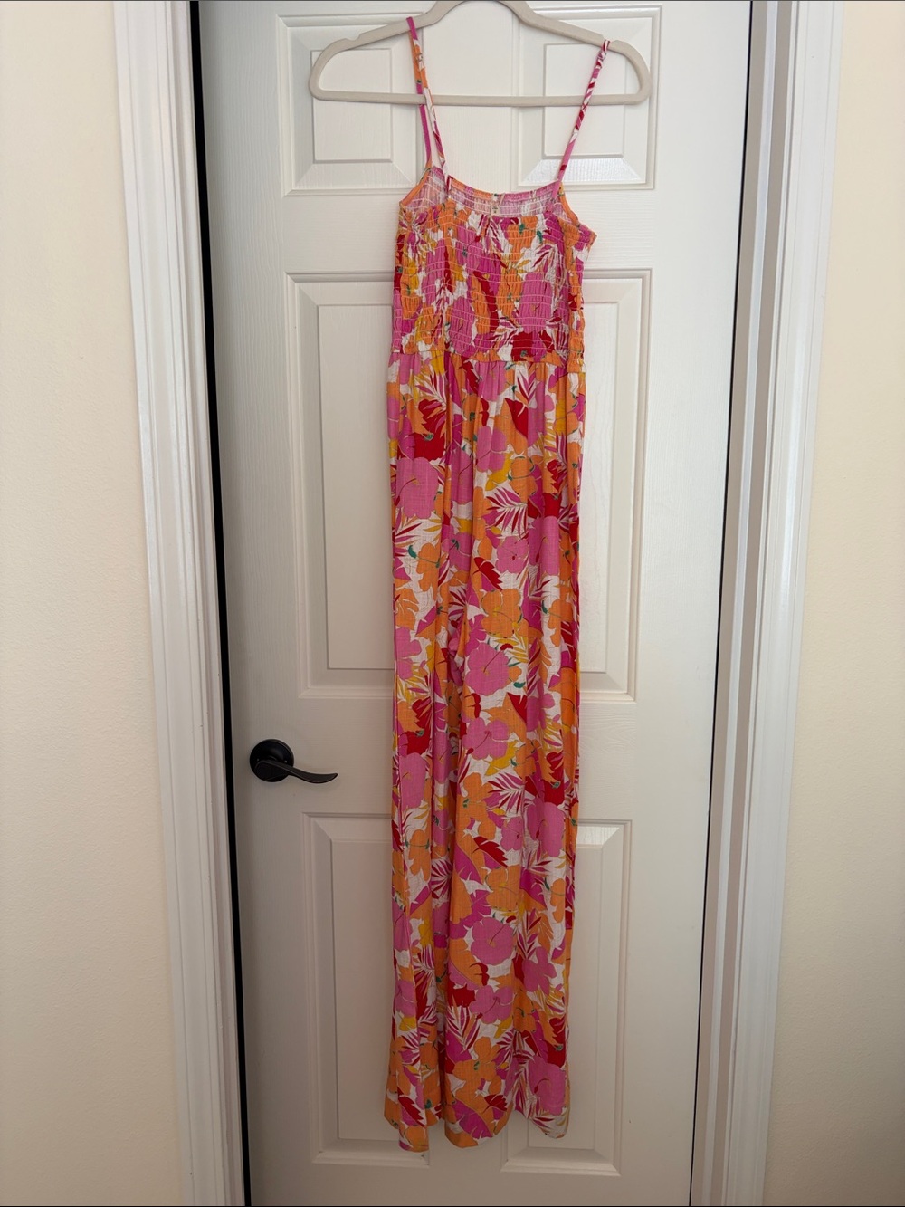 Copper Key Pink & Orange Floral Maxi Jumpsuit - Picture 4 of 7